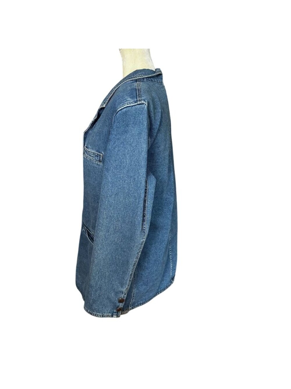 Vintage 80s Crossroads Denim BlazerJack Western Canadian Tuxedo Medium - Picture 5 of 9